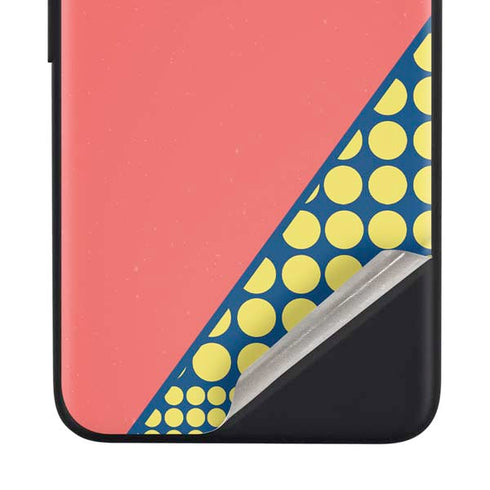 Coral Diagonal Split Google Pixel 4a Skin